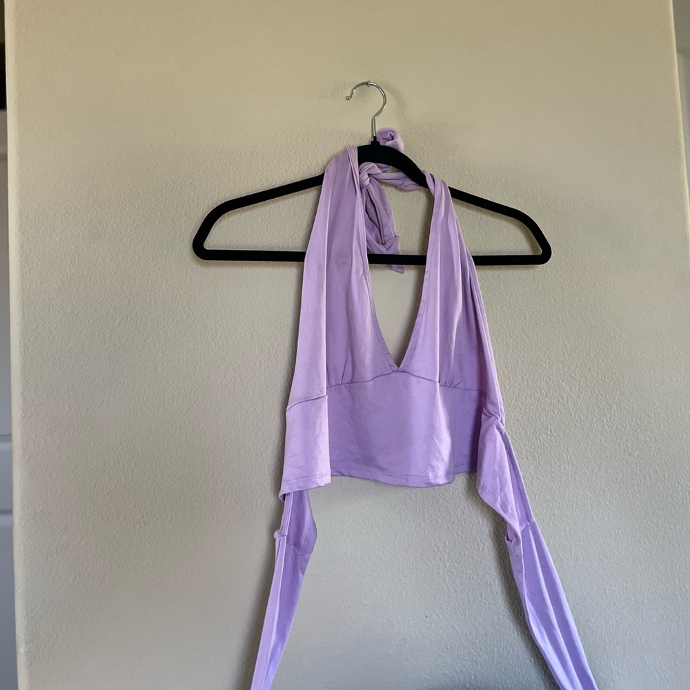 very cute purple halter top